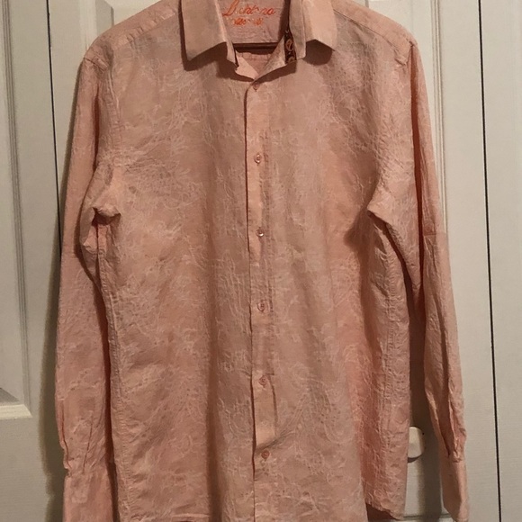 LUCHIANO VISCONTI 100% LINEN LONG SLEEVE SHIRT - Picture 2 of 16